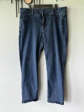 Lane Bryant Dark Indigo High-Rise Straight Jeans Size 18